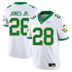 Ducks College Football Anthony Jones Jr. Men 2026-27 White #28 Jerseys 646792-143