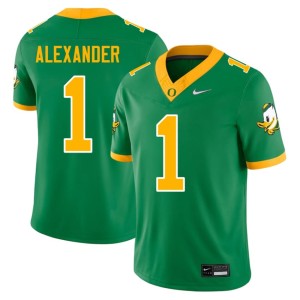 UO Green 2026-27 College Football #1 Mens Bear Alexander Jerseys 392206-252