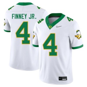 Oregon Brandon Finney Jr. Men's College Football White Game #4 Jerseys 836289-709