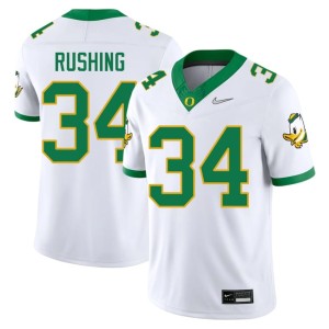 Oregon Ducks Cruz Rushing College Football Mens #34 White Player Jersey 259144-656