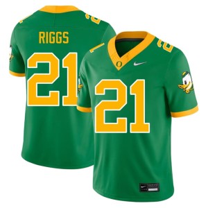 Ducks Da'Jaun Riggs #21 College Football Mens Green Stitched Jerseys 371861-315