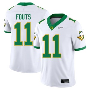 Oregon Ducks Men's College Football #11 Player White Dan Fouts Jerseys 186964-107