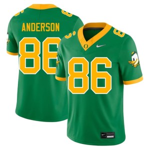 Oregon Alumni Men's Green #86 Darrian Anderson College Football Jerseys 419145-368