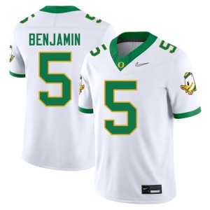 Oregon Ducks White College Football Men's 2026 Davon Benjamin #5 Jersey 573200-439