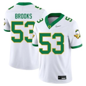 Oregon Men's University College Football Devin Brooks White #53 Jersey 779747-386