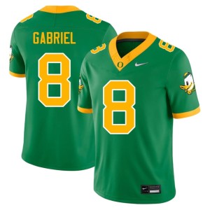 Oregon Ducks #8 Dillon Gabriel Green Mens Replica College Football Jerseys 643229-214