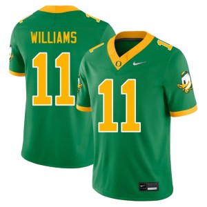 Ducks Green Mens College Football #11 Embroidery Dylan Williams Jerseys 724186-609