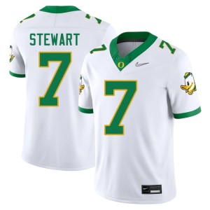 The Ducks Evan Stewart Men White College Football 2026-27 #7 Jersey 639886-321