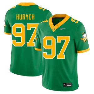University of Oregon #97 Men's College Football Green University Gage Hurych Jersey 397930-815