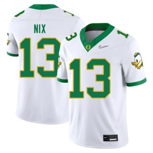 Oregon Ducks Men's University College Football Gavin Nix #13 White Jersey 190251-206