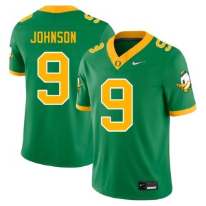 University of Oregon NCAA Men College Football Jamari Johnson #9 Green Jerseys 111776-709