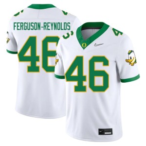 Oregon Ducks Men's Stitched White College Football James Ferguson-Reynolds #46 Jersey 976107-847