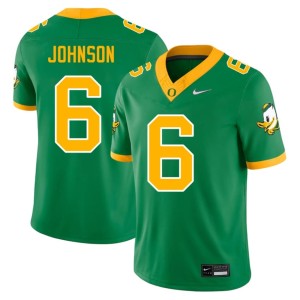 Oregon NCAA #6 College Football Green Mens Juwan Johnson Jerseys 740787-388