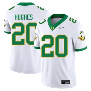 UO White College Football #20 Mens Stitched Makhi Hughes Jerseys 715840-360