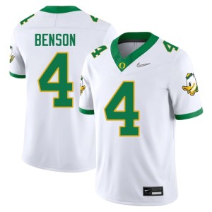 UO Mens #4 White College Football Limited Malik Benson Jersey 593610-758
