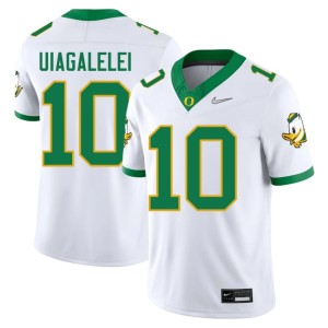 University of Oregon Men White College Football Replica #10 Matayo Uiagalelei Jerseys 345485-337