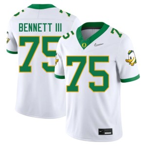 UO White Men #75 2026 College Football Michael Bennett III Jerseys 840903-925