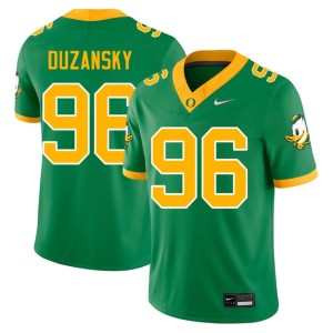 Oregon Ducks College Football Mens Green #96 Stitched Nick Duzansky Jerseys 749348-804