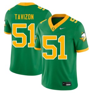 UO #51 Stitched Mens Prince Tavizon College Football Green Jersey 192857-320