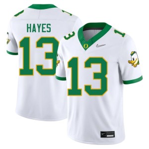 Oregon Men White Stitched #13 College Football Ryder Hayes Jerseys 493142-445