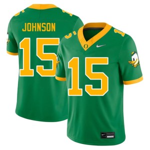 Ducks Green Tez Johnson Mens College Football #15 Limited Jersey 282606-696
