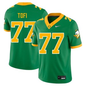 Oregon Ducks 2026-27 Tommy Tofi Green Men College Football #77 Jersey 452069-209