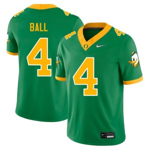 University of Oregon College Football Men's Green Replica Tradarian Ball #4 Jersey 305228-836
