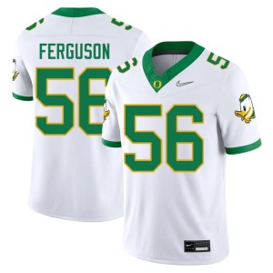 Oregon Mens Trent Ferguson College Football Player #56 White Jersey 776886-276
