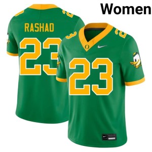 University of Oregon #23 Womens College Football Green Ahmad Rashad Player Jersey 148664-566