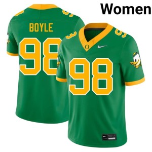 The Ducks #98 Women College Football Limited Andrew Boyle Green Jersey 526092-330