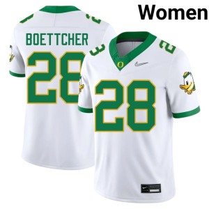 Oregon Women Player Bryce Boettcher College Football #28 White Jersey 448800-936