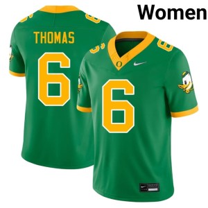 The Ducks Green Women De'Anthony Thomas Stitched #6 College Football Jerseys 433161-629