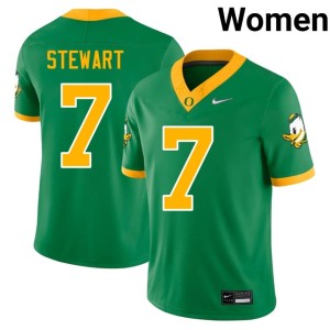 The Ducks Green #7 Game College Football Women Evan Stewart Jerseys 349489-521