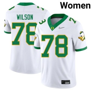 UO Women's College Football Alumni Gernorris Wilson White #78 Jerseys 703193-391