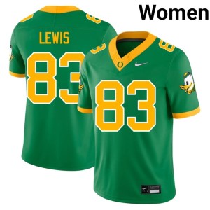 UO Green Game Hudson Lewis College Football Women #83 Jerseys 365836-841