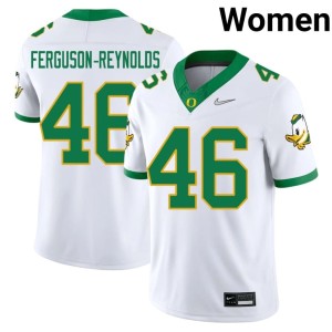 Oregon White College Football #46 James Ferguson-Reynolds Womens 2026-27 Jersey 891621-321