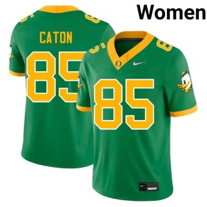 Ducks Green Kade Caton Womens 2026 College Football #85 Jersey 745990-316