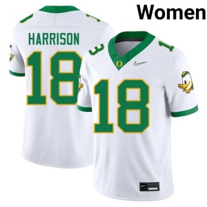 University of Oregon White Kendre Harrison Official Women's College Football #18 Jerseys 170326-657