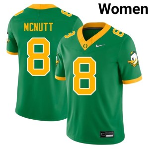 UO University Women's Trey Mcnutt College Football #8 Green Jerseys 348488-313