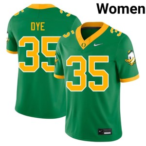 The Ducks College Football Women's Green Troy Dye #35 2026 Jerseys 317921-461