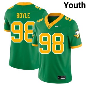 UO #98 Youth Andrew Boyle Limited College Football Green Jersey 597811-408