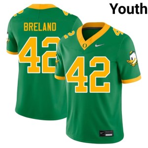 Oregon Ducks Youth College Football #42 Green 2026 Aydin Breland Jersey 815857-618