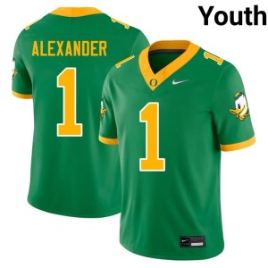 The Ducks Green Game Youth Bear Alexander #1 College Football Jersey 699708-388
