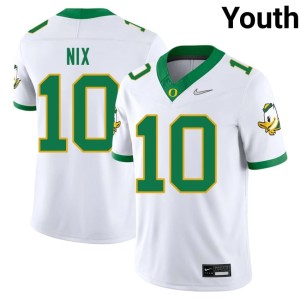 Ducks Bo Nix White #10 College Football 2026-27 Youth Jerseys 762885-548