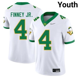 University of Oregon College Football Youth White Player Brandon Finney Jr. #4 Jerseys 862952-941