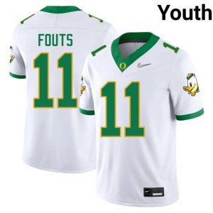 Oregon Ducks Dan Fouts #11 College Football 2026 White Youth Jersey 755706-950