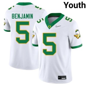 UO Replica Davon Benjamin Youth College Football White #5 Jersey 439149-130