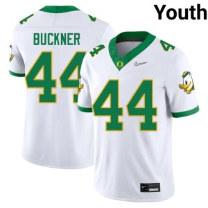 University of Oregon Stitched #44 White DeForest Buckner College Football Youth Jerseys 327945-614