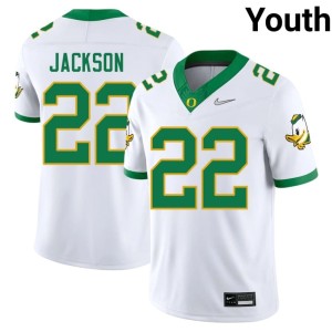 The Ducks Devin Jackson Alumni White #22 Youth College Football Jerseys 924096-347