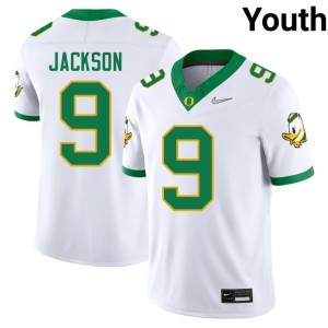 UO Devon Jackson Youth #9 NCAA College Football White Jerseys 658689-364